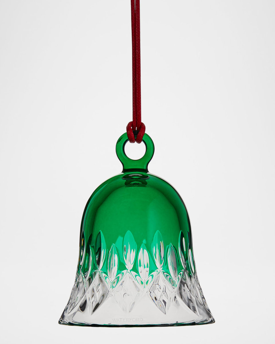 Lismore Green Bell Christmas Ornament